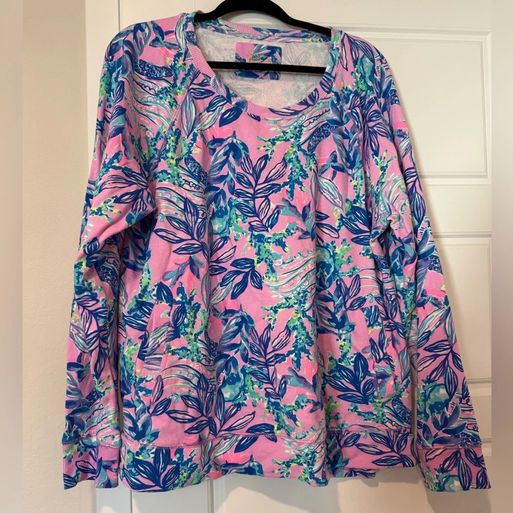 Lilly Pulitzer Luxletic Beach Comber Pullover size XXL - Picture 1 of 2